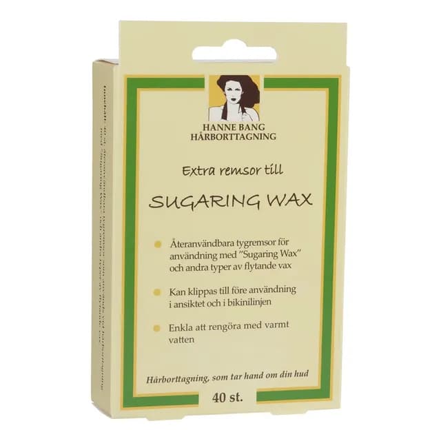 Hanne Bang Hårborttagning Remsor för Sugaring Wax 40 st