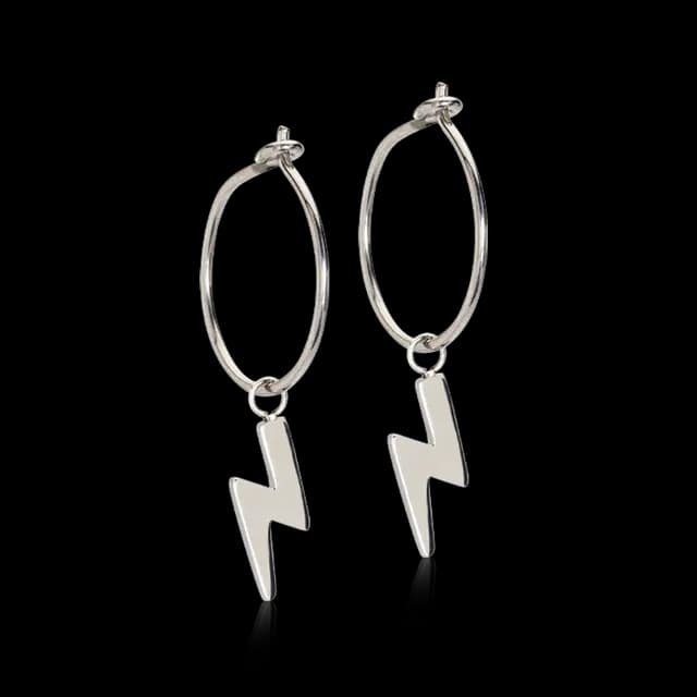 Blomdahl NT Ear Ring 14 mm, Pendant Flash 11 mm