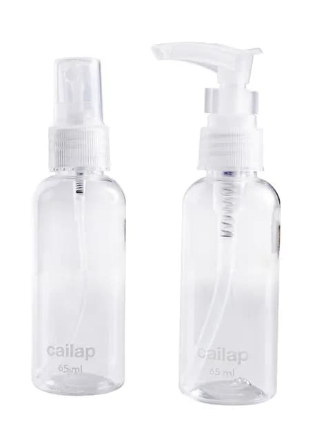 Cailap Reseförpackning Spray- och Pumpflaska 65 ml 2 st