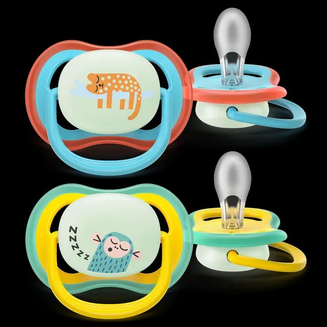 Philips Avent Ultra Air Nattnapp Gul & Orange 18 mån+ 2-pack