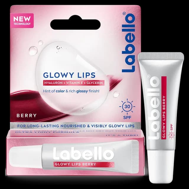 Labello Läppbalsam Glowy Lips Berry Tinted SPF30 10 ml
