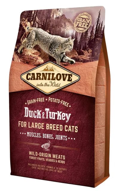Carnilove Duck & Turkey Large Breed Adult Cat 2 kg
