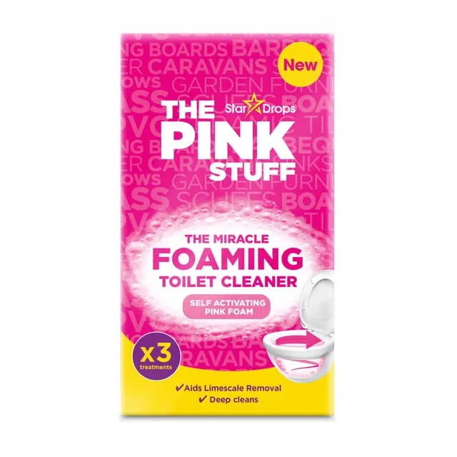 The Pink Stuff Miracle Foaming Toilet Cleaner 3x100 g