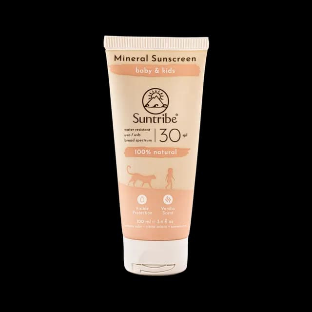 Suntribe Solkräm för Baby & Barn med Naturliga Mineraler SPF30 100 ml