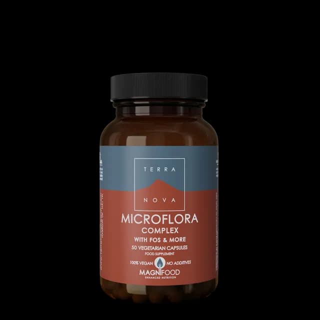 Terranova Microflora Complex Mjölksyrabakterier & FOS 50 kapslar