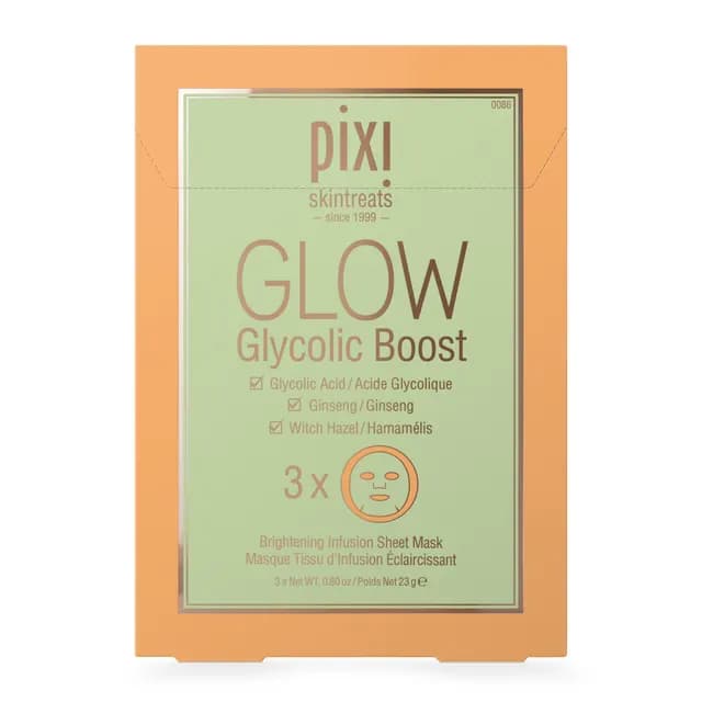 Pixi Glow Glycolic Boost Sheetmask 3-pack