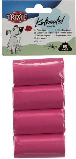 Trixie Bajspåsar Rosendoft 4 rullar x 20 st