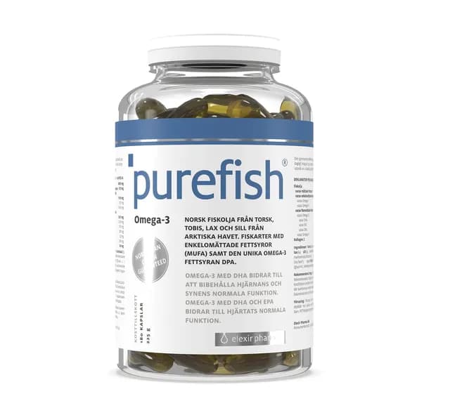 Elexir Pharma Purefish 180 kapslar