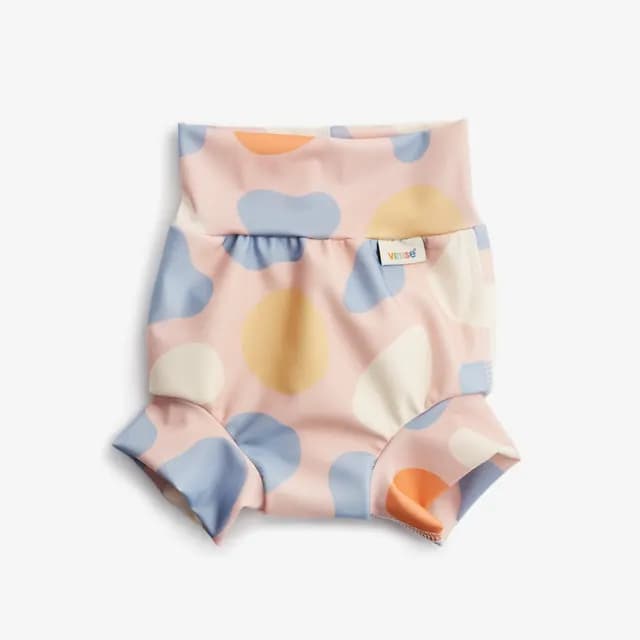 Vimse Badblöja High Waist Pink Shapes S 6-8 kg