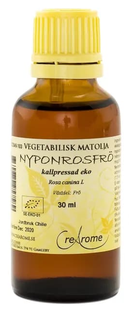 Crearome Nyponrosfröolja Kallpressad Eko 30 ml