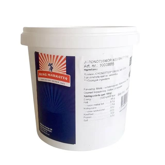 Kung Markatta Jordnötssmör Salt 1,5 kg