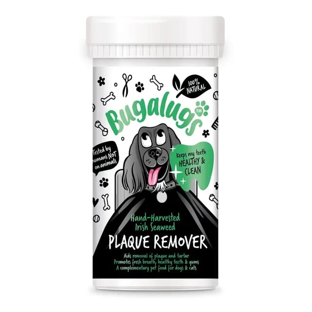 Bugalugs Plaque Remover Pot with Spoon for Teeth & Gums 70 g