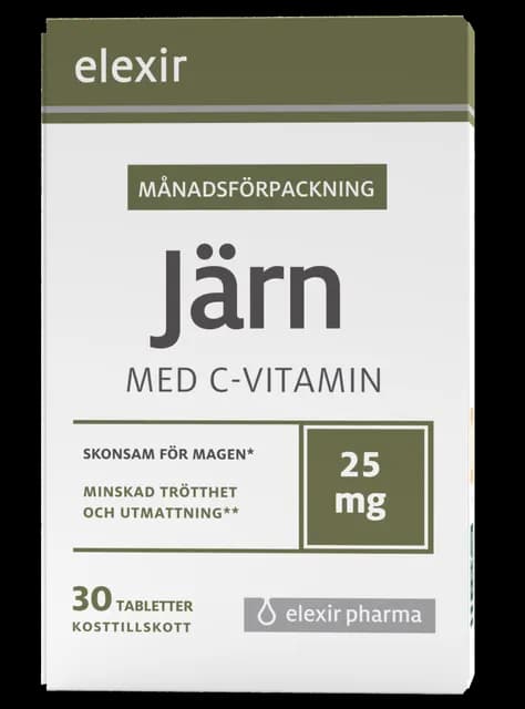 Elexir Pharma Järn 30 tabletter
