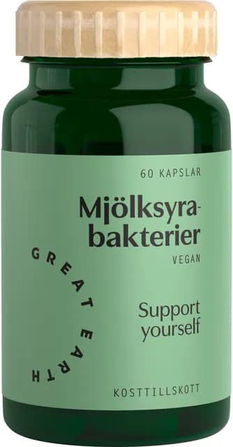Great Earth Mjölksyrabakterier 60 kapslar