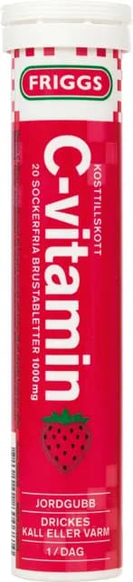 Friggs C-Vitamin Jordgubb 20 brustabletter