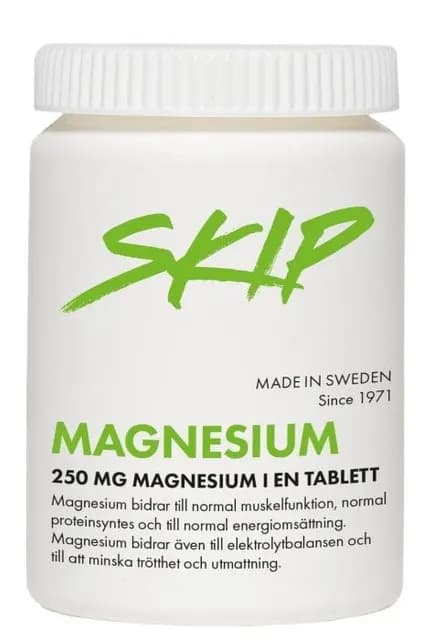 Skip Magnesium 250mg 100 tabletter