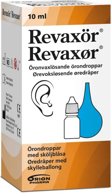 Revaxör örondroppar med sköljblåsa 10 ml
