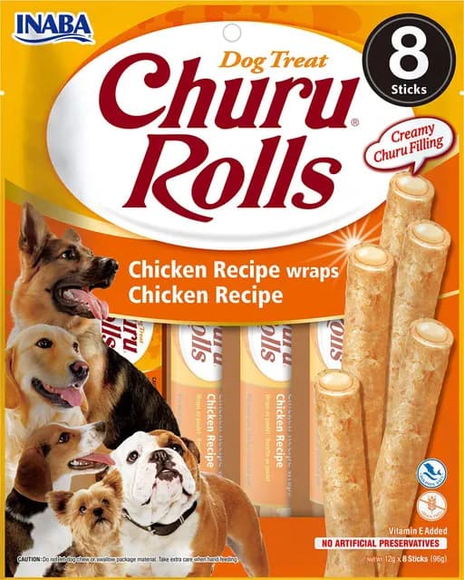 Churu Dog Rolls Chicken 8 st