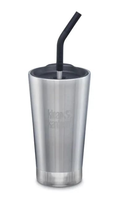 Klean Kanteen Insulated Tumbler Straw Lid Brushed Stainless 473 ml