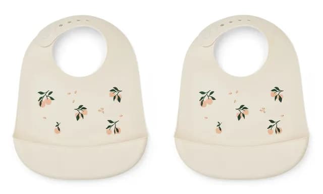 LIEWOOD Tilda Silikonhaklappar Peach Sea Shell 2-pack
