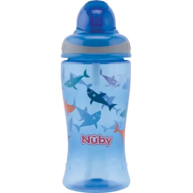 Nuby Preschool Flip It Mugg Blue Shark 12m+ 360 ml