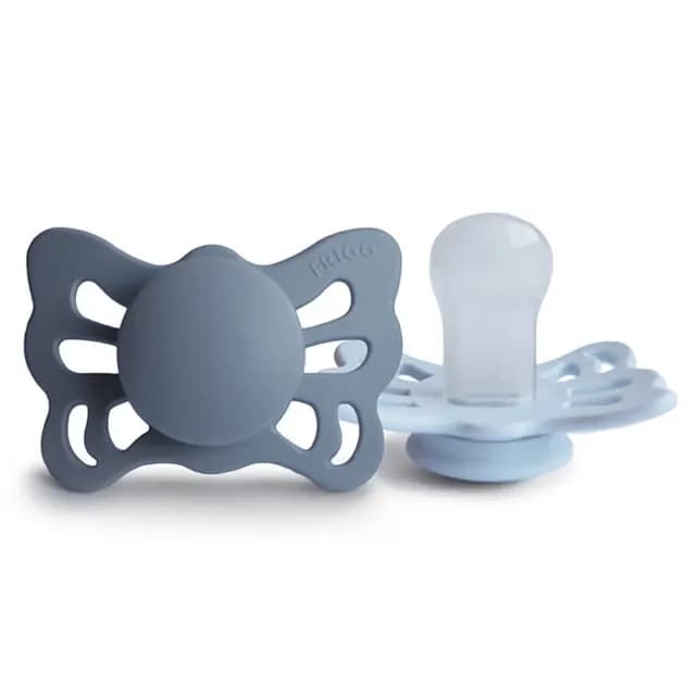 FRIGG Butterfly Anatomical Silikon Strl 1 Slate/Powder Blue 2-pack