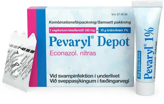 Pevaryl Depot Vagitorium och Kräm 150 mg + 1 % 1 st