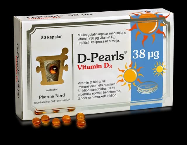 Pharma Nord D-Pearls 38 µg 80 kapslar