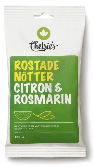 Chelsie's Rostade Nötter Citron & Rosmarin 125 g