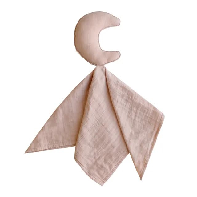Mushie Lovey Blanket Moon Blush