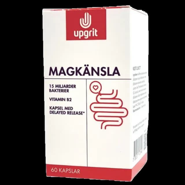 Upgrit Magkänsla Mjölksyrabakterier 60 kapslar