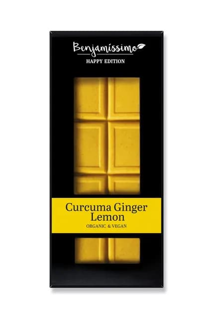 Benjamissimo Choklad Vit Gurkmeja, Ingefära & Citron 60 g