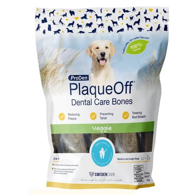 Swedencare PlaqueOff Dental Bones Veggie 13 st
