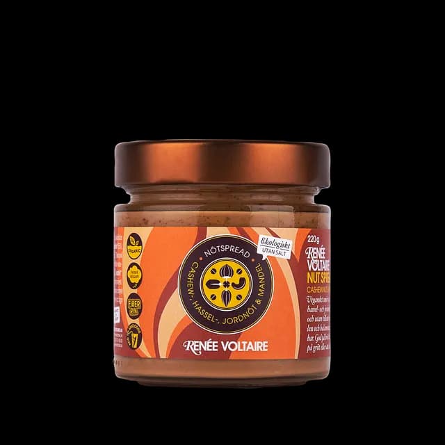 Renée Voltaire Nötspread Cashew, Hassel-, Jordnöt & Mandel 220 g