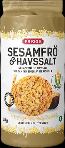 Friggs Majskakor Sesamfrö & Havssalt 130 g