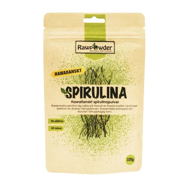 Rawpowder Hawaiianskt Spirulinapulver 100 g