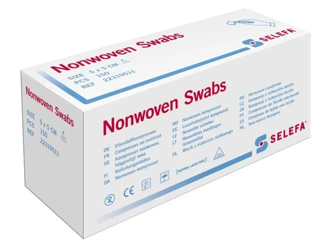 Selefa Kompress nonwoven 5 x 5 cm 150 st