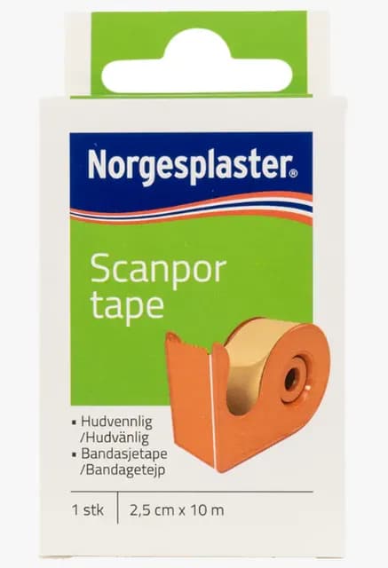 Scanpor Tape med Hållare 10m x 2,5cm 1 st