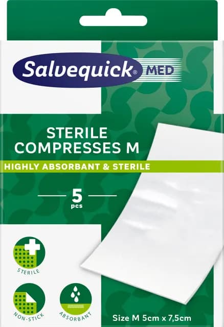 Salvequickmed Compress Medium 5 st