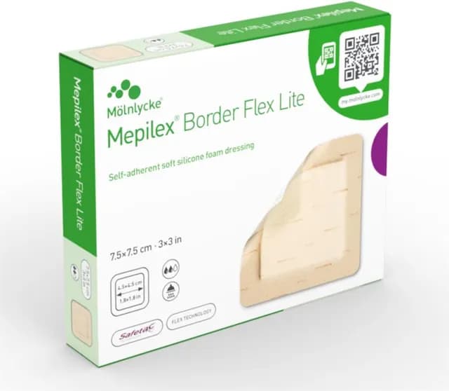 Mepilex Border Flex Lite 7,5 x 7,5 cm 5 st