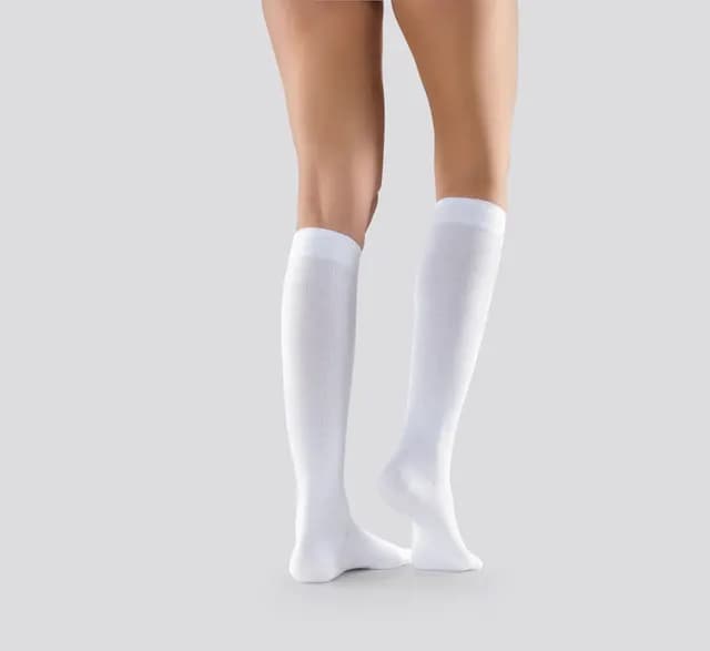 Mabs Cotton Knee White S