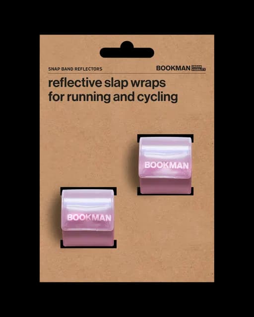 Bookman Urban Visibility Snap Band Reflectors Pink