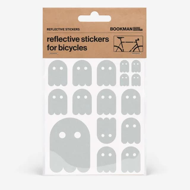 Bookman Urban Visibility Reflective Stickers Ghost White