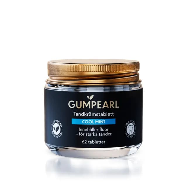 Gumpearl cool mint tandkrämstablett 62 st