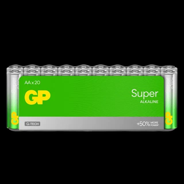GP Batteries Super Alkaline AA-batteri 15A / LR6 20-pack