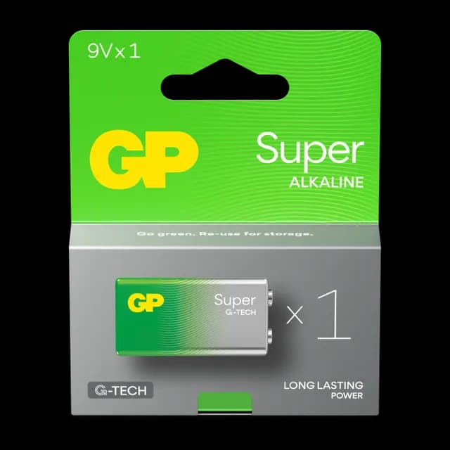 GP Batteries Super Alkaline 9V-batteri 1-pack