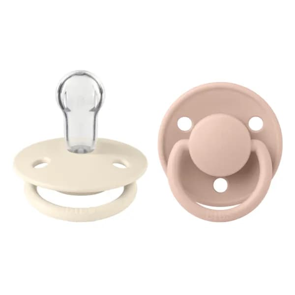 BIBS De Lux Silicone Onesize Ivory/Blush 2-pack