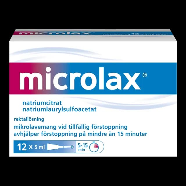 Microlax mikrolavemang 12 x 5 ml