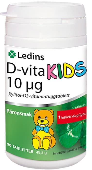 Ledins D-vita Kids 10 ug 90 tabletter