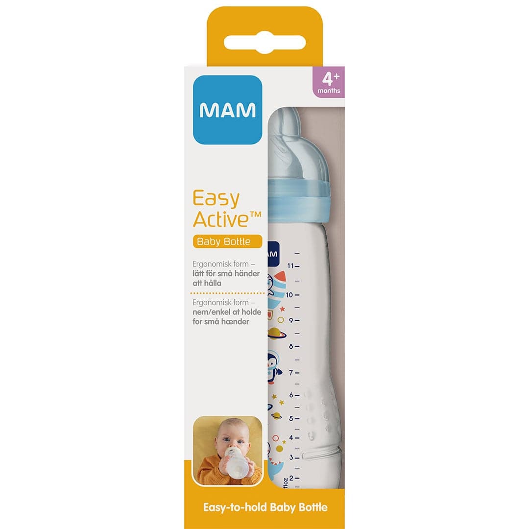 MAM Easy Active Baby Bottle Blue 4+m 330 ml - produktbild 2